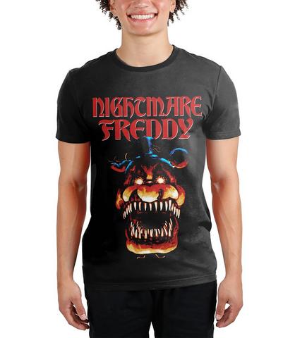 Five Nights at Freddy's Nightmare Freddy Double Sided Graphic T-Shirt Exclusivité Games Zone